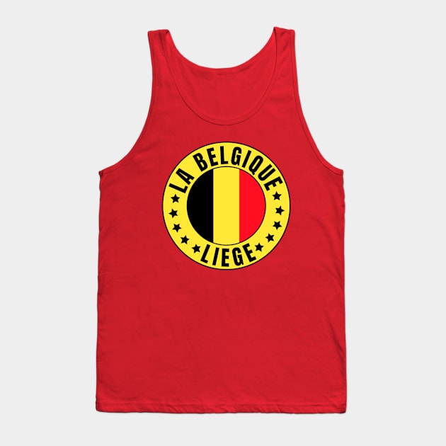 Liege Belgique Tank Top by footballomatic